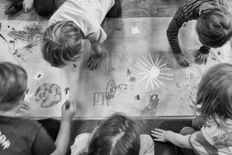 childrens writing (c) Warren Draper