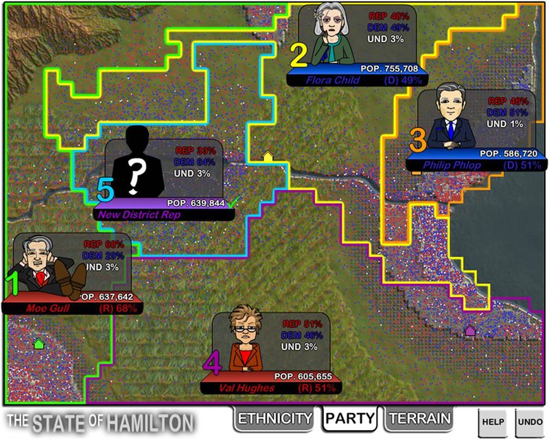 The Redistricting Game by Chris Swain & Peggy Weil